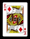 King of Diamonds playing card, Royalty Free Stock Photo