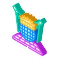 king disco party isometric icon vector illustration Royalty Free Stock Photo