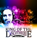 King of the discotheque flyer Royalty Free Stock Photo