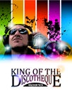 King of the discotheque flyer Royalty Free Stock Photo