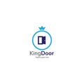 King door creative logo design vector template