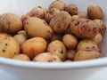 King Edward potatoes in a bowl