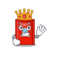 King emergency exit door with cartoon shape