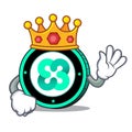 King Ethos coin mascot cartoon