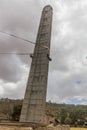 King Ezana's Stele (Stele 3) at the Northern stelae field in Axum, Ethiop