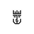 King face logo portrait royal person in the crown playing card character in a monogram minimal style