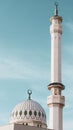 King Fahd bin Abdulaziz al-Saud Mosque - Dome & Minaret Royalty Free Stock Photo