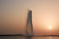 The King Fahd Fountain in Red Sea, Jeddah, Saudi Arabia Royalty Free Stock Photo