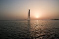 The King Fahd Fountain in Red Sea, Jeddah, Saudi Arabia Royalty Free Stock Photo