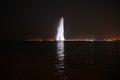 The King Fahd Fountain in Red Sea, Jeddah, Saudi Arabia Royalty Free Stock Photo