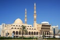 King Faisal mosque in Sharjah Royalty Free Stock Photo