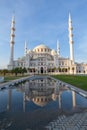 King Faisal Mosque with water reflection  Sharjah  UAE Royalty Free Stock Photo
