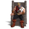 King of the fantasy dwarves Royalty Free Stock Photo