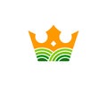 King Farm Logo Icon Design Royalty Free Stock Photo