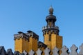 Yellow Watch Tower of Pena Palace, Sintra, Portugal