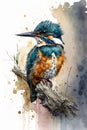 King fisher bird painting