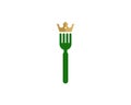 King Food Icon Logo Design Element Royalty Free Stock Photo