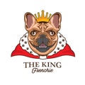 King French Buldog vector logo