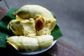 The king of fruits called durian. The famous export fruit of Thailand Royalty Free Stock Photo