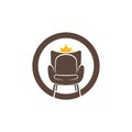 King Furniture Logo Design Vector Template. Symbol and icon of home furnishings