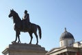 King George IV statue,The National Gallery, Trafalgar Square, London, England Royalty Free Stock Photo