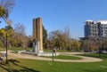 King George monument. Kings domain Melbourne Australia Royalty Free Stock Photo