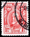 King George on postage stamps