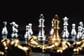 King golden chess that came out of the line