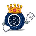 King golem coin mascot cartoon