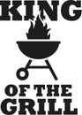 King of the grill with grill icon