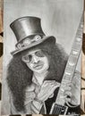 The king of guitar Saul Hudsondson & x28;SLASH& x29;