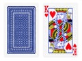 King of Hearts Vintage playing card - isolated