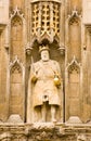 King Henry VIII statue, Cambridge Royalty Free Stock Photo