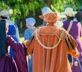 King Henry Vlll & Anne Boleyn medieval Tudor reenactment actors Royalty Free Stock Photo