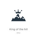 King of the hill icon vector. Trendy flat king of the hill icon from other collection isolated on white background. Vector Royalty Free Stock Photo