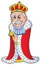 King holding sceptre Royalty Free Stock Photo