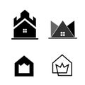 King home set Logo desain set Royalty Free Stock Photo