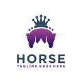 King horse head logo design