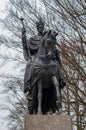 King horseman riding bronze statue horse, Frantiskovy lazne, Franciscus Royalty Free Stock Photo