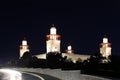 King Hussein Bin Talal mosque in Amman (at night), Jordan