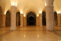 King Hussein Bin Talal mosque in Amman (at night), Jordan