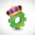 King of the industry. concept illustration design Royalty Free Stock Photo