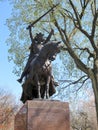 King Jagiello Knight Statue in New York City, Central Park Royalty Free Stock Photo