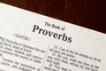 The Book of Proverbs Title Page Close-up