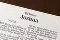 The Book of Joshua Title Page Close-Up