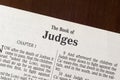 The Book of Judges Title Page Close-Up