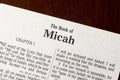 The Book of Micah Title Page Close-up