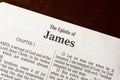 The Book of James Title Page Close-up