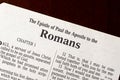 The Book of Romans Title Page Close-up