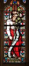King Jesse, stained glass window from Saint Germain-l`Auxerrois church in Paris Royalty Free Stock Photo